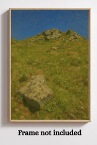 Majestic Mountain 87- Lone Rock on the Slope Canvas Art