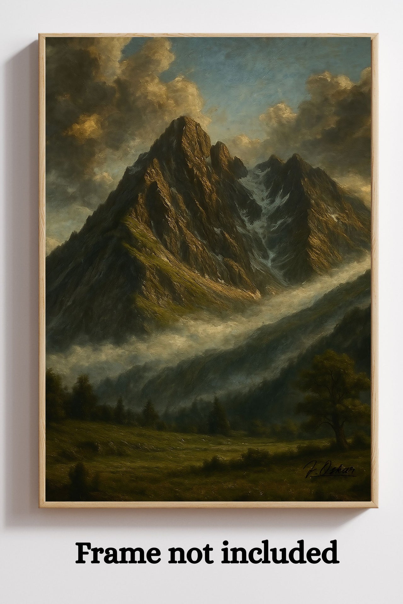 Majestic Mountain 8 -Veil of the Forgotten Peaks Canvas Art