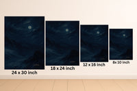 Majestic Mountain 92- Veil of Moonlight Canvas Art