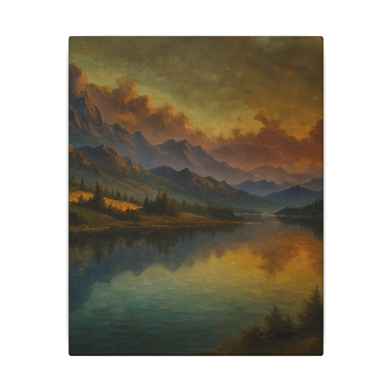 Majestic Mountain 7 - Stillness Beyond the Peaks Canvas Art