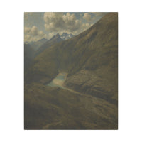 Majestic Mountain 72 - Mountain Reservoir Canvas Art