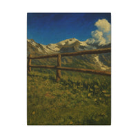 Majestic Mountain 77 - Viewpoint Fence Canvas Art