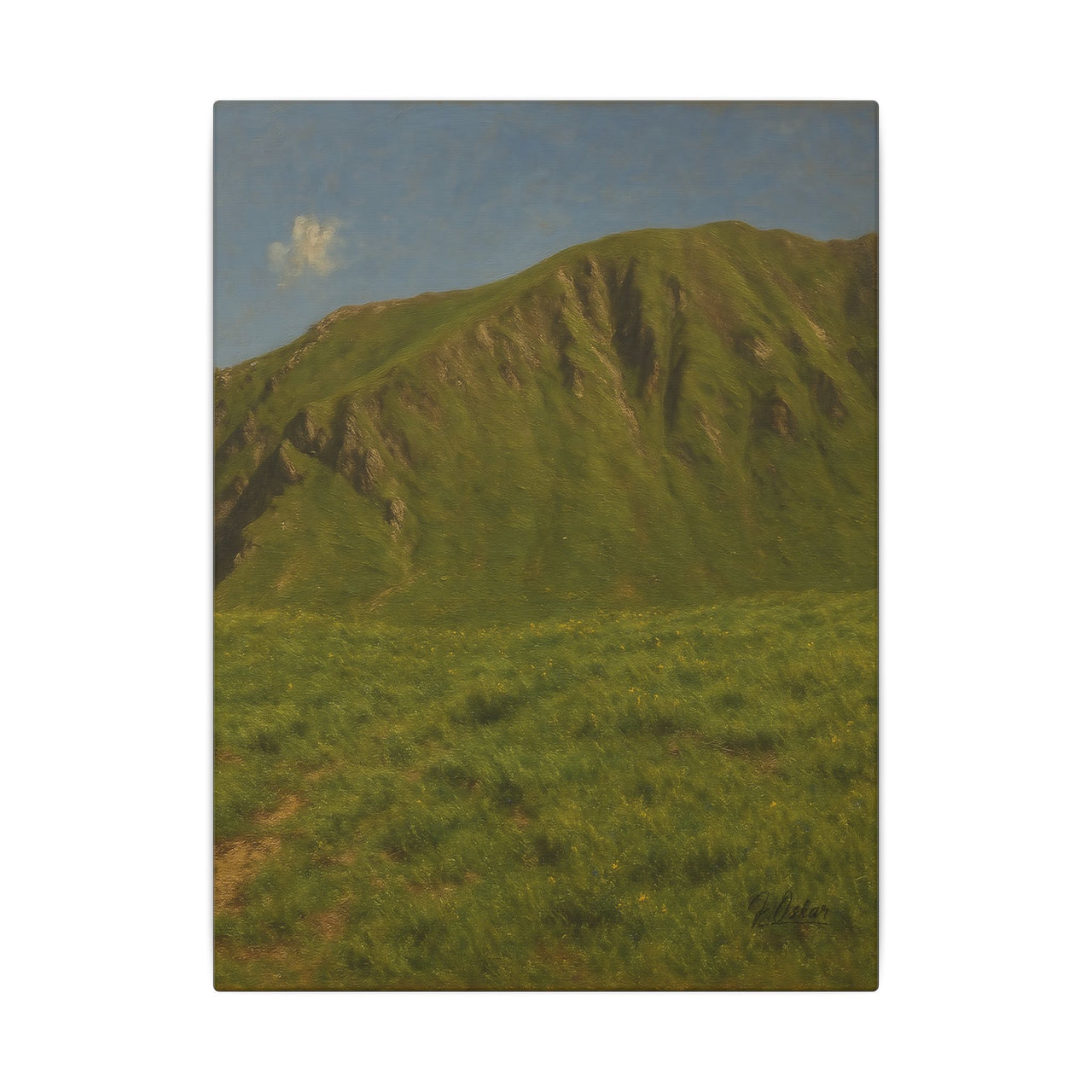 Majestic Mountain 88- The Emerald Ridge Canvas Art